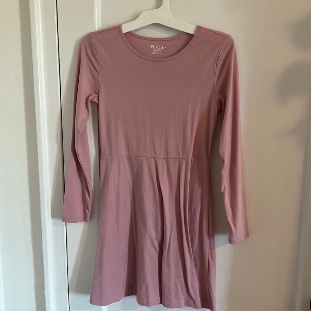 Pink long sleeve dress
